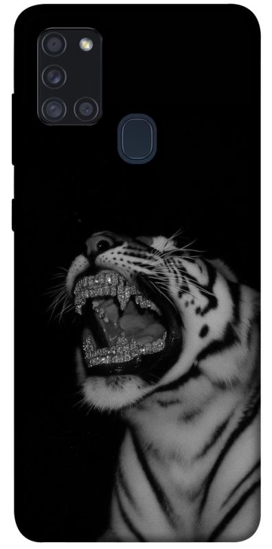 Чехол itsPrint Black tiger для Samsung Galaxy A21s, black, купить оптом с доставкой