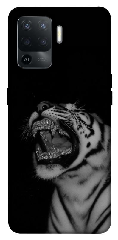 Чехол itsPrint Black tiger для Oppo Reno 5 Lite, black, купить оптом с доставкой