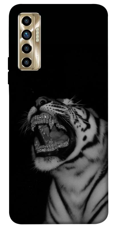 Чохол itsPrint Black tiger для TECNO Camon 17P, black, купити оптом з доставкою