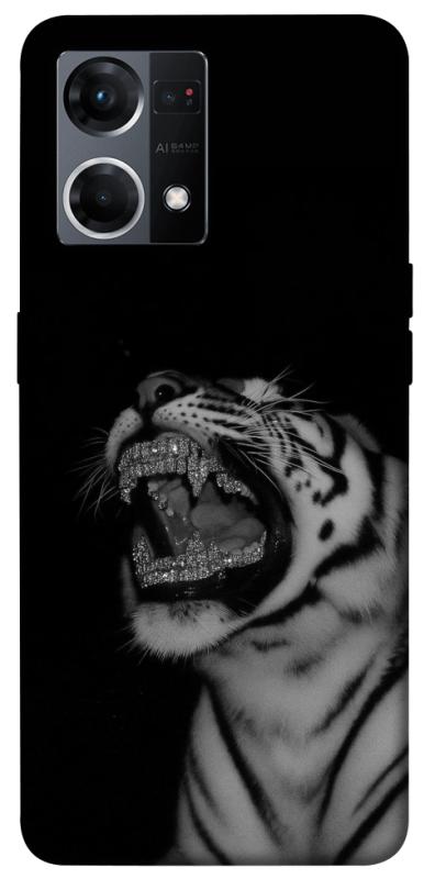 Чохол itsPrint Black tiger для Oppo Reno 7 4G, black, купити оптом з доставкою