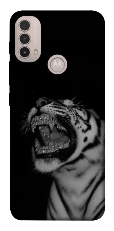Чохол itsPrint Black tiger для Motorola Moto E40, black, купити оптом з доставкою