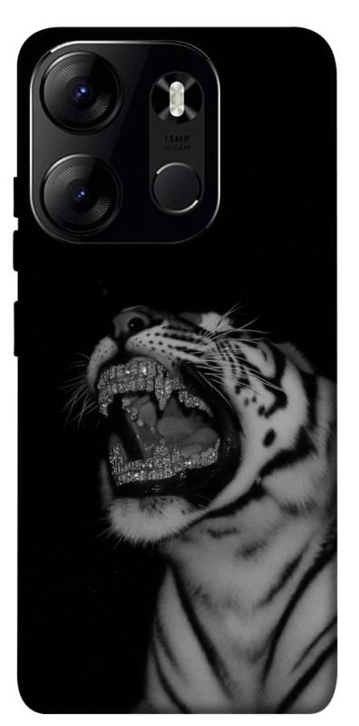 Чохол itsPrint Black tiger для Tecno Spark Go 2023, black, купити оптом з доставкою