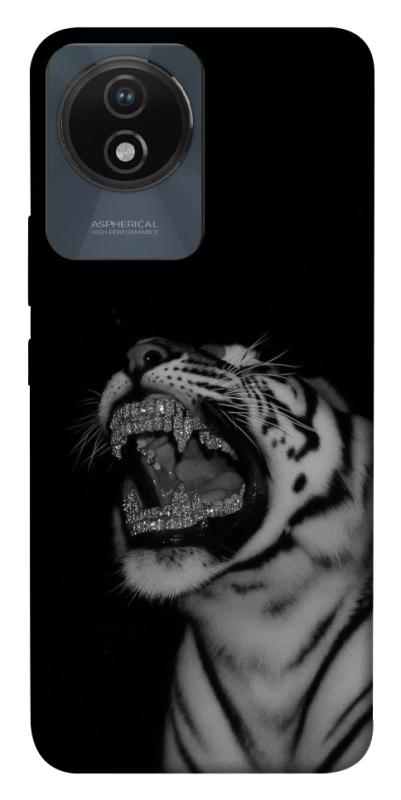 Чехол itsPrint Black tiger для Vivo Y02, black, купить оптом с доставкой
