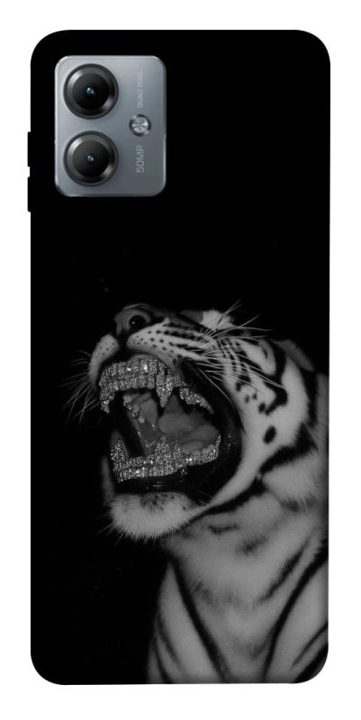 Чохол itsPrint Black tiger для Motorola Moto G14, black, купити оптом з доставкою