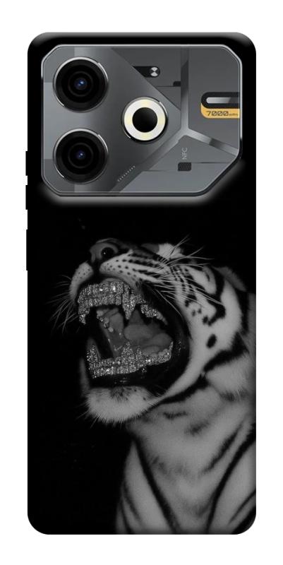 Чохол itsPrint Black tiger для TECNO Pova 6 Neo (LI6), black, купити оптом з доставкою