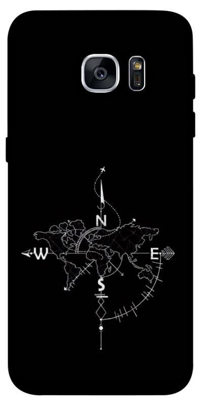 Чохол itsPrint Compass для Samsung G935F Galaxy S7 Edge, black, купити оптом з доставкою