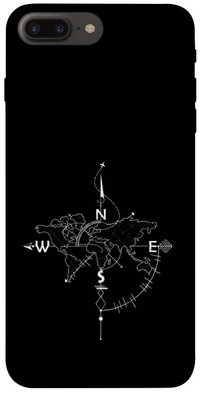 Чохол itsPrint Compass для Apple iPhone 7 plus / 8 plus (5.5"), black, купити оптом з доставкою