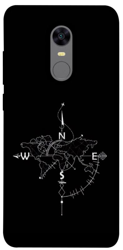 Чохол itsPrint Compass для Xiaomi Redmi 5 Plus / Redmi Note 5 (Single Camera), black, купити оптом з доставкою
