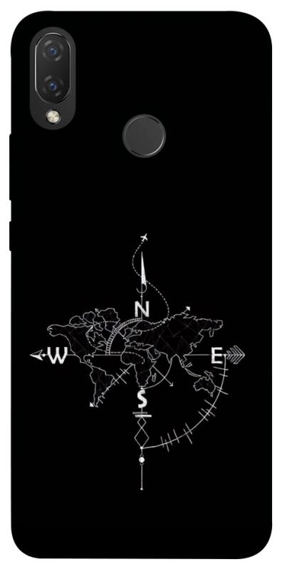 Чохол itsPrint Compass для Huawei P Smart+ (nova 3i), black, купити оптом з доставкою