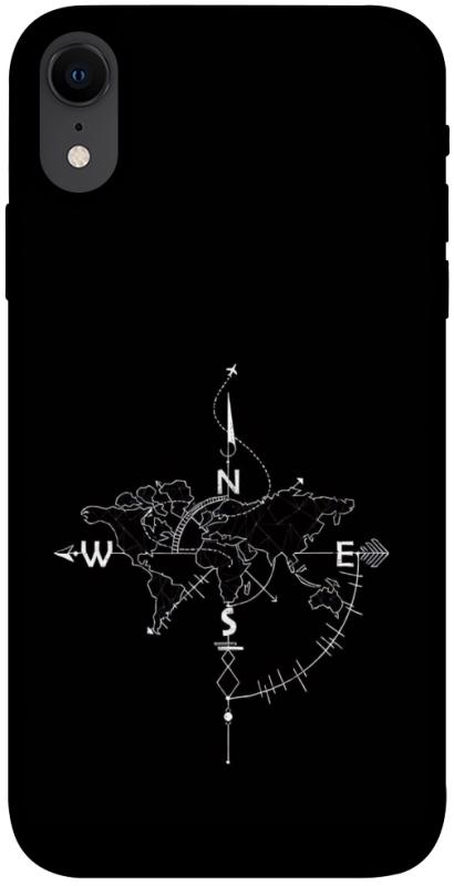Чехол itsPrint Compass для Apple iPhone XR (6.1"), black, купить оптом с доставкой
