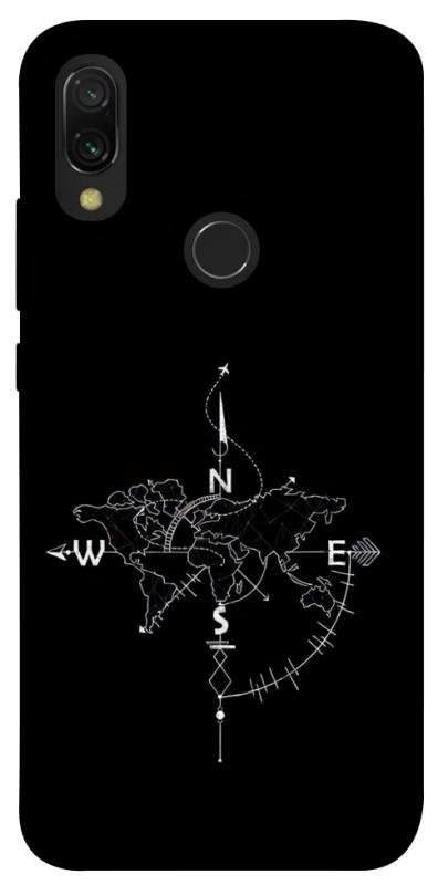 Чехол itsPrint Compass для Xiaomi Redmi 7, black, купить оптом с доставкой
