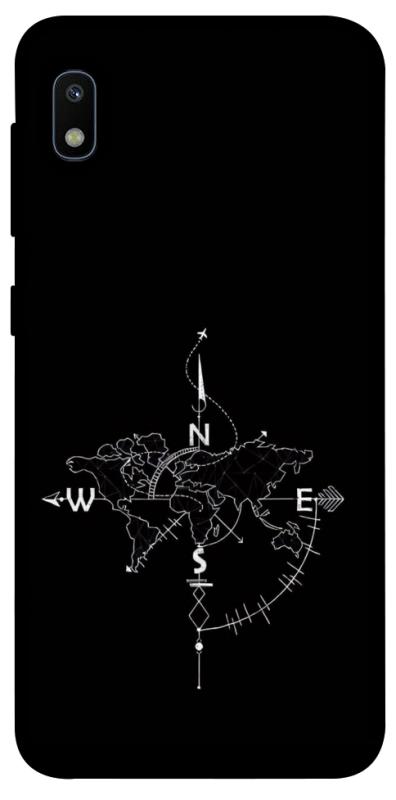 Чехол itsPrint Compass для Samsung Galaxy A10 (A105F), black, купить оптом с доставкой