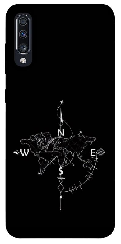 Чохол itsPrint Compass для Samsung Galaxy A70 (A705F), black, купити оптом з доставкою