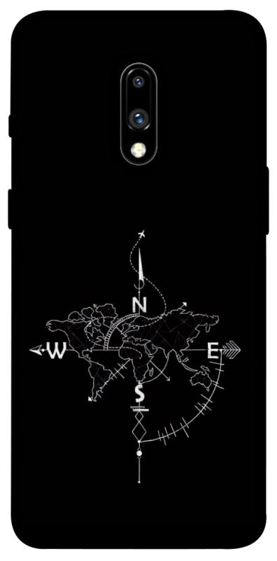 Чехол itsPrint Compass для OnePlus 7, black, купить оптом с доставкой