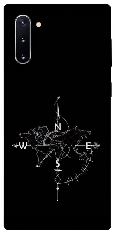 Чехол itsPrint Compass для Samsung Galaxy Note 10, black, купить оптом с доставкой