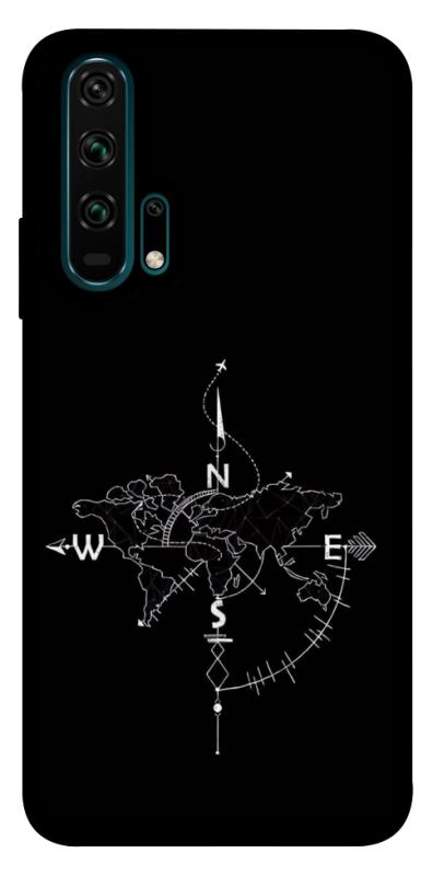 Чохол itsPrint Compass для Huawei Honor 20 Pro, black, купити оптом з доставкою