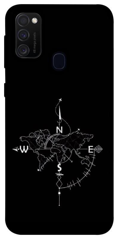 Чохол itsPrint Compass для Samsung Galaxy M30s / M21, black, купити оптом з доставкою