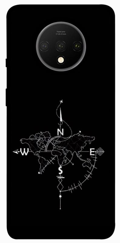 Чохол itsPrint Compass для OnePlus 7T, black, купити оптом з доставкою