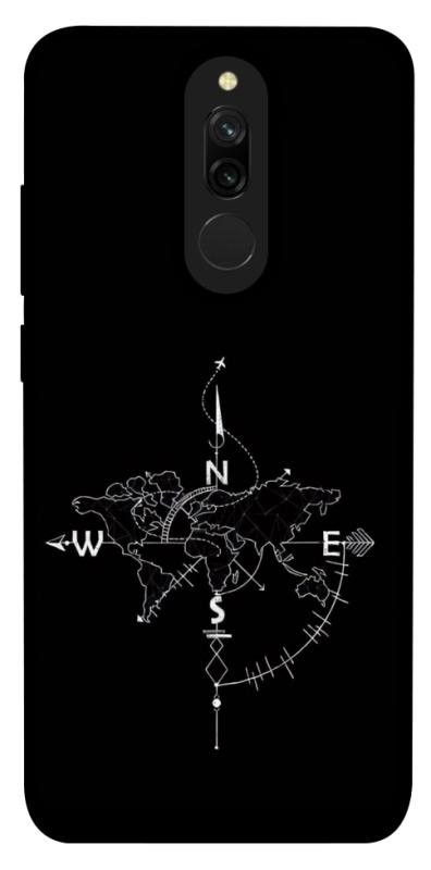 Чехол itsPrint Compass для Xiaomi Redmi 8, black, купить оптом с доставкой