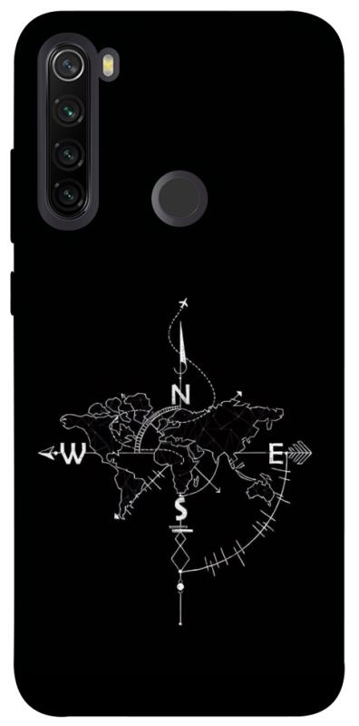 Чехол itsPrint Compass для Xiaomi Redmi Note 8T, black, купить оптом с доставкой