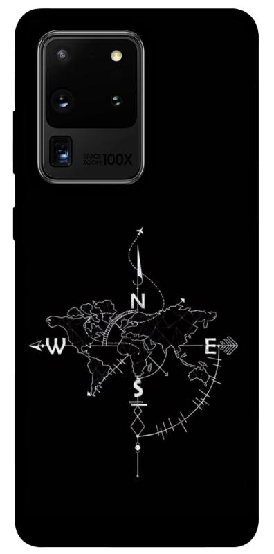 Чехол itsPrint Compass для Samsung Galaxy S20 Ultra, black, купить оптом с доставкой