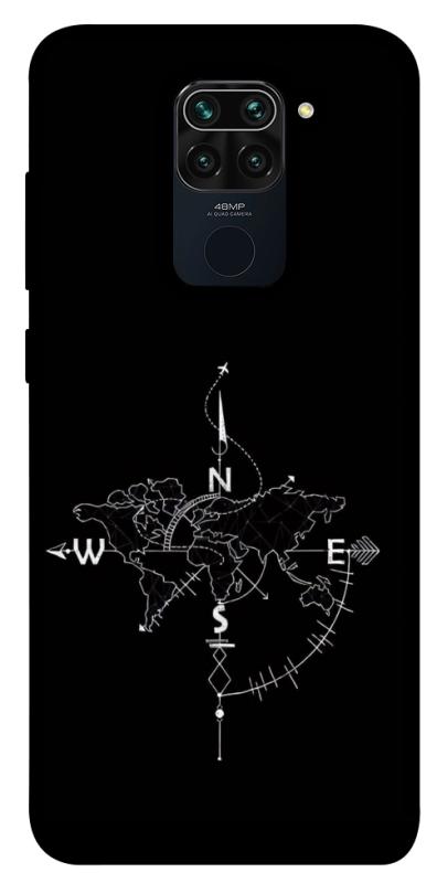 Чохол itsPrint Compass для Xiaomi Redmi Note 9 / Redmi 10X, black, купити оптом з доставкою