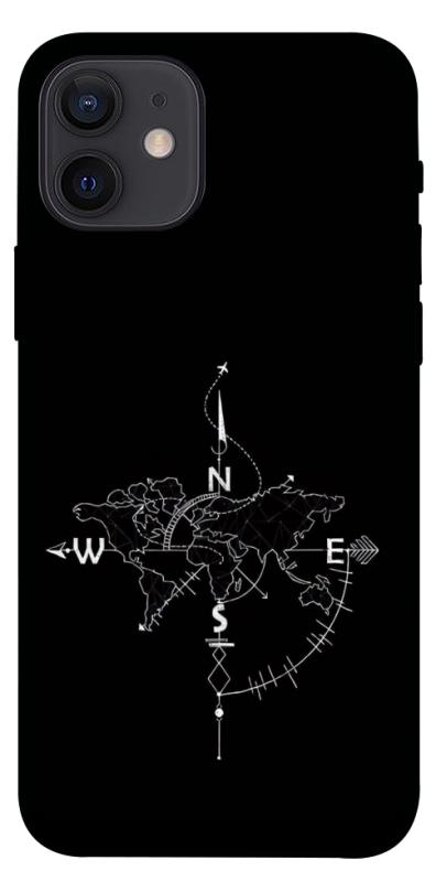Чехол itsPrint Compass для Apple iPhone 12 Pro (6.1"), black, купить оптом с доставкой