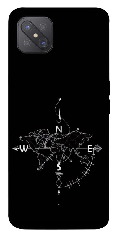 Чохол itsPrint Compass для Oppo A92s, black, купити оптом з доставкою