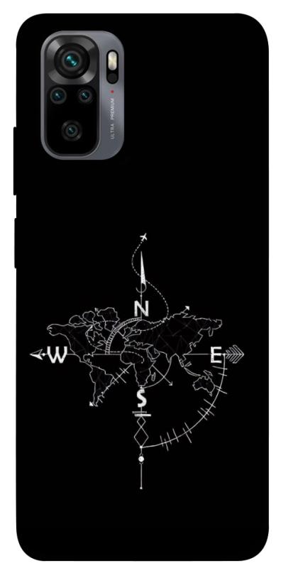 Чохол itsPrint Compass для Xiaomi Redmi Note 10 / Note 10s, black, купити оптом з доставкою