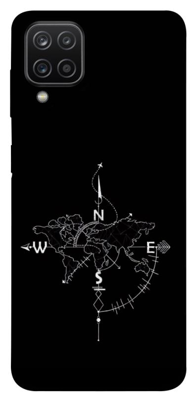Чохол itsPrint Compass для Samsung Galaxy A12, black, купити оптом з доставкою