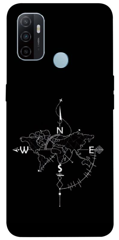 Чохол itsPrint Compass для Oppo A53 / A32 / A33, black, купити оптом з доставкою