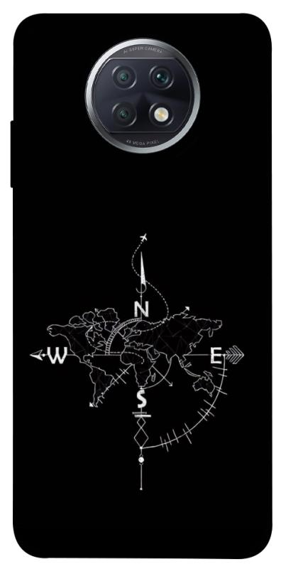 Чехол itsPrint Compass для Xiaomi Redmi Note 9 5G / Note 9T, black, купить оптом с доставкой
