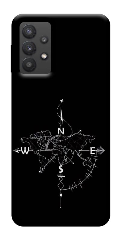 Чохол itsPrint Compass для Samsung Galaxy A32 (A326B) 5G, black, купити оптом з доставкою