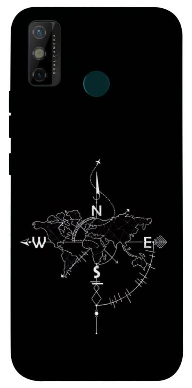 Чохол itsPrint Compass для TECNO Spark 6 Go, black, купити оптом з доставкою