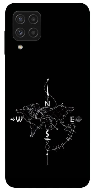 Чехол itsPrint Compass для Samsung Galaxy A22 4G, black, купить оптом с доставкой