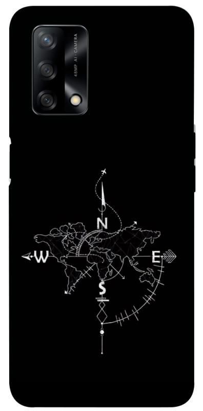 Чохол itsPrint Compass для Oppo A74 4G, black, купити оптом з доставкою