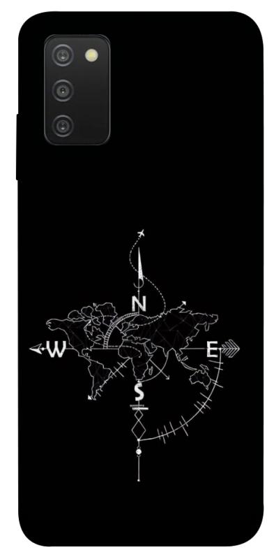 Чехол itsPrint Compass для Samsung Galaxy A03s, black, купить оптом с доставкой