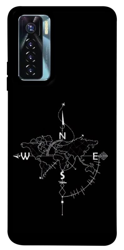 Чохол itsPrint Compass для TECNO Camon 17 Pro, black, купити оптом з доставкою