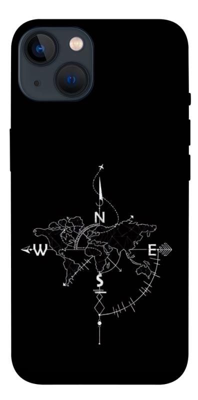 Чохол itsPrint Compass для Apple iPhone 13 (6.1"), black, купити оптом з доставкою