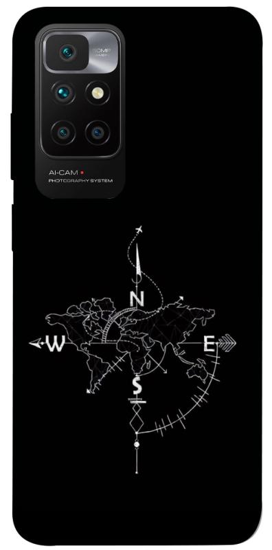 Чохол itsPrint Compass для Xiaomi Redmi 10, black, купити оптом з доставкою