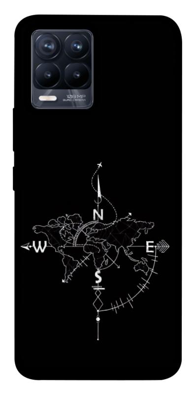 Чохол itsPrint Compass для Realme 8, black, купити оптом з доставкою