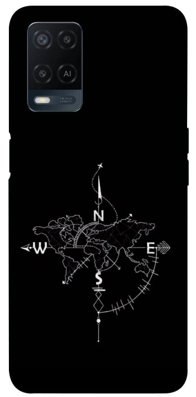 Чохол itsPrint Compass для Oppo A16s / A16, black, купити оптом з доставкою