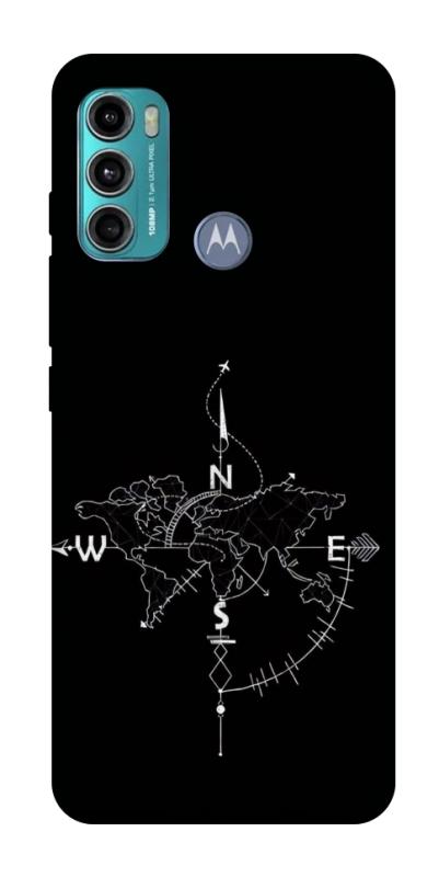 Чохол itsPrint Compass для Motorola Moto G60, black, купити оптом з доставкою