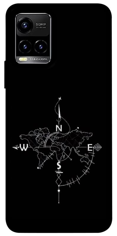 Чохол itsPrint Compass для Vivo Y21 / Y33s, black, купити оптом з доставкою