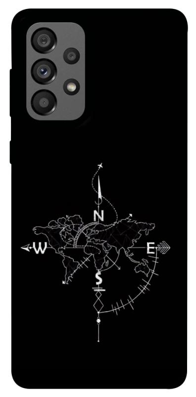 Чехол itsPrint Compass для Samsung Galaxy A73 5G, black, купить оптом с доставкой