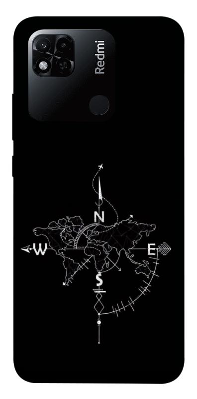 Чехол itsPrint Compass для Xiaomi Redmi 10A, black, купить оптом с доставкой