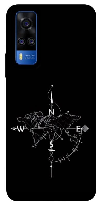 Чохол itsPrint Compass для Vivo Y51a, black, купити оптом з доставкою