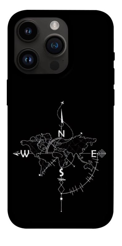 Чохол itsPrint Compass для Apple iPhone 14 Pro (6.1"), black, купити оптом з доставкою