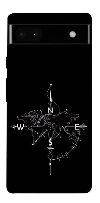 Чехол itsPrint Compass для Google Pixel 6a, black, купить оптом с доставкой