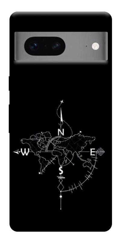 Чехол itsPrint Compass для Google Pixel 7, black, купить оптом с доставкой